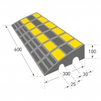  MORION Bordstein-Rampe, Gummi  (4)